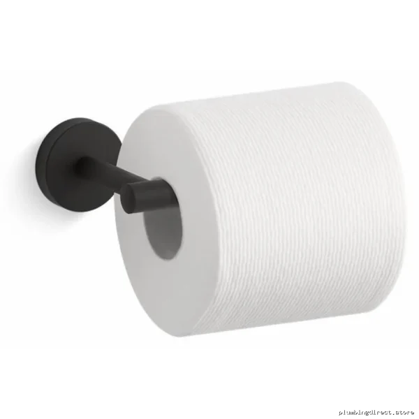 Kohler Elate Modern Matte Black Toilet Paper Holder - Image 2