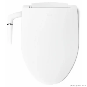 Kohler White Elongated Bidet Seat with Quiet-Close Manual Operation