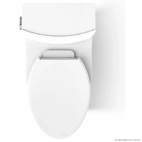 Kohler Elongated Dual Flush Toilet with Skirted Trapway & Concealed Cord - White - Image 2
