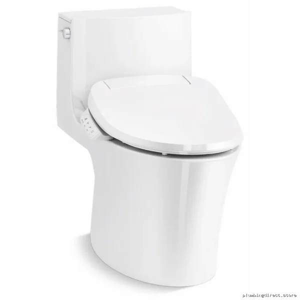 Kohler Elongated Dual Flush Toilet with Skirted Trapway & Concealed Cord - White - Image 3