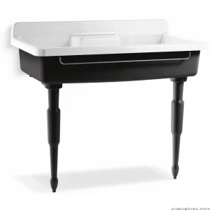 Kohler 21104-0 White Wall Mount Sink Legs - Modern Farmhouse Style