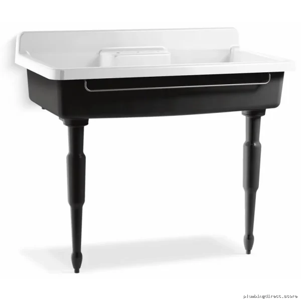 Kohler 21104-0 White Wall Mount Sink Legs - Modern Farmhouse Style