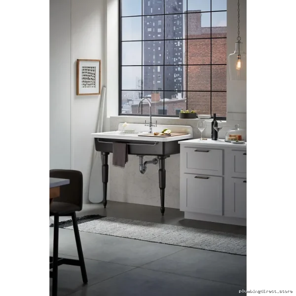 Kohler 21104-0 White Wall Mount Sink Legs - Modern Farmhouse Style - Image 3