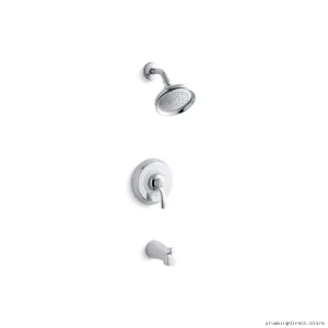 Kohler Polished Chrome Tub Shower Trim Kit - Fairfax Rite-Temp TS12007-4-CP