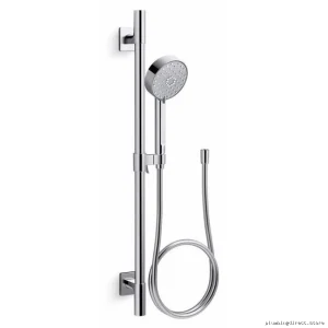 Kohler G110 Premium 3-Function Hand Shower w/ 24 Slide Bar - 1.75 GPM Polished Chrome