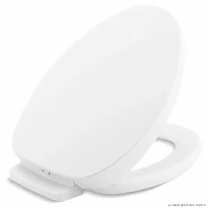 Elongated Heated Toilet Seat with Quiet-Close & LED Nightlight by Kohler - White