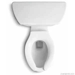 Kohler Highline Classic Tall Elongated Two-Piece Toilet with Less Seat Design – White – Model Number