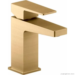 Kohler Honesty Single Hole Bathroom Faucet - Vibrant Brushed Moderne Brass Finish 99760-4-2MB