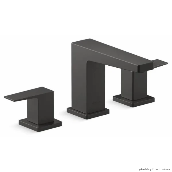 Kohler Honesty Modern Matte Black Widespread Bathroom Faucet 23255-4-BL - Image 2