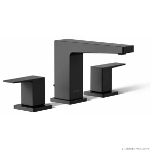Kohler Honesty Modern Matte Black Widespread Bathroom Faucet 23255-4-BL