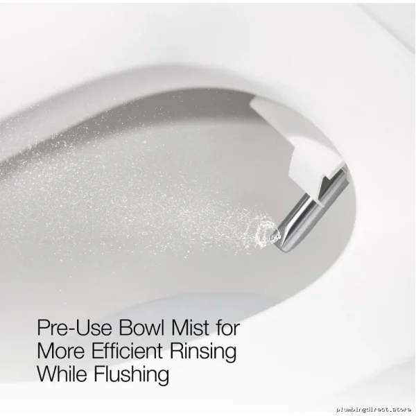 Kohler Karing Chair-Height Compact Elongated Toilet - 1.08 GPF, White - Image 3
