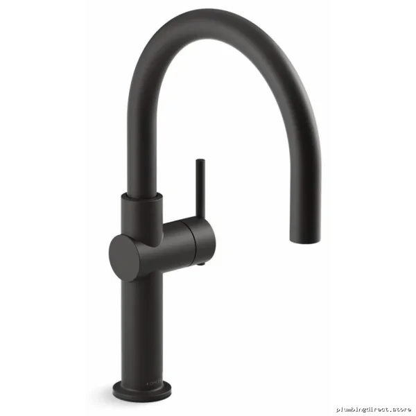 Kohler Matte Black Bar Faucet - Modern Elegant Design 22975-BL