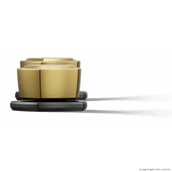 Matte Black & Brushed Modern Brass Occasion Bathroom Faucet Handles - Kohler 27010-9-BMB