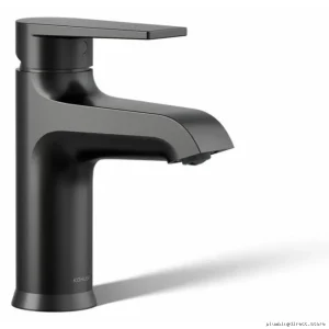 Kohler Matte Black Single-Hole Bathroom Faucet 97060-4-BL