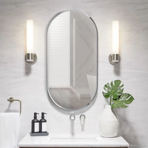 KohlersMatteBlackWallMirrorWithModernDesignAndLargeSize - Image 3
