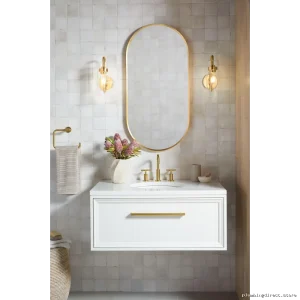 KohlersMatteBlackWallMirrorWithModernDesignAndLargeSize