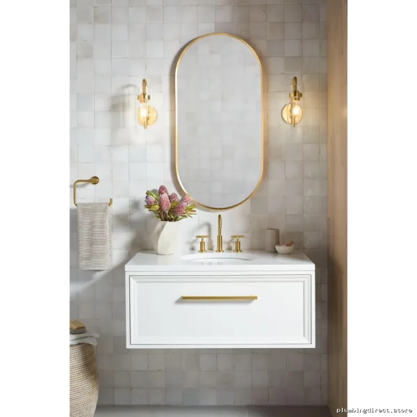 KohlersMatteBlackWallMirrorWithModernDesignAndLargeSize