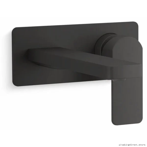 Kohler Matte Black Wall Mount Bathroom Faucet - Parallel Collection Single-Handle Modern Design 22567-4-BL - Image 3
