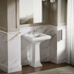 Kohler Memoirs Pedestal Sink Leg for Bathroom - White 2267-0