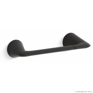 Kohler Black Matte Toilet Paper Holder - Modern Design 24759-BL