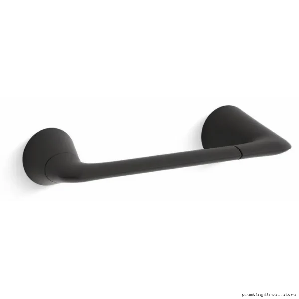 Kohler Black Matte Toilet Paper Holder - Modern Design 24759-BL