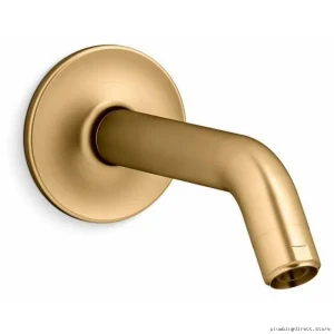Kohler 933-2MB Modern Brushed Brass Shower Arm & Flange
