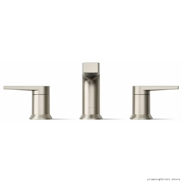 Kohler Taut Widespread Bathroom Faucet - Modern Brushed Nickel Finish Model 97100-4-BN - Image 5