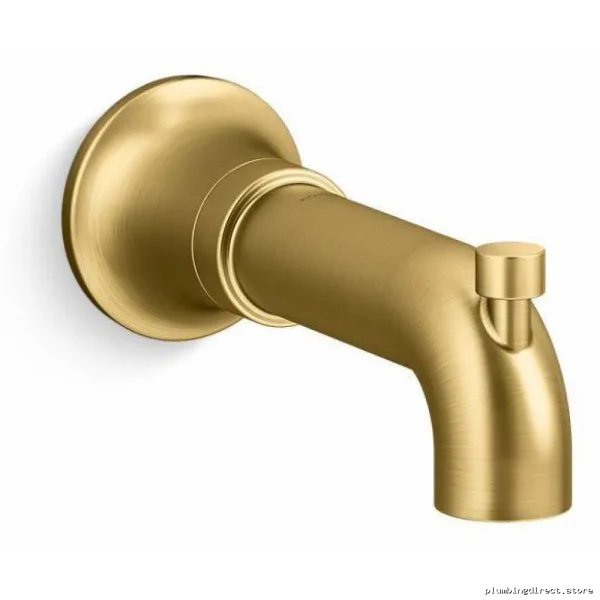 Kohler Modern Wall-Mount Tub Spout & Diverter in Brushed Brass - Image 3