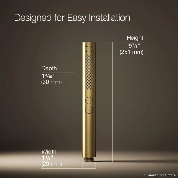 Kohler Moderne Brass Handheld Showerhead 1.75 GPM 2-Spray Settings - Image 5