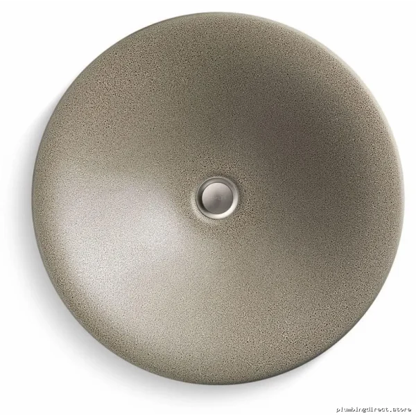 Kohler Oyster Pearl 77714-SSP Shagreen Carillon Round Vessel Sink for Bathroom