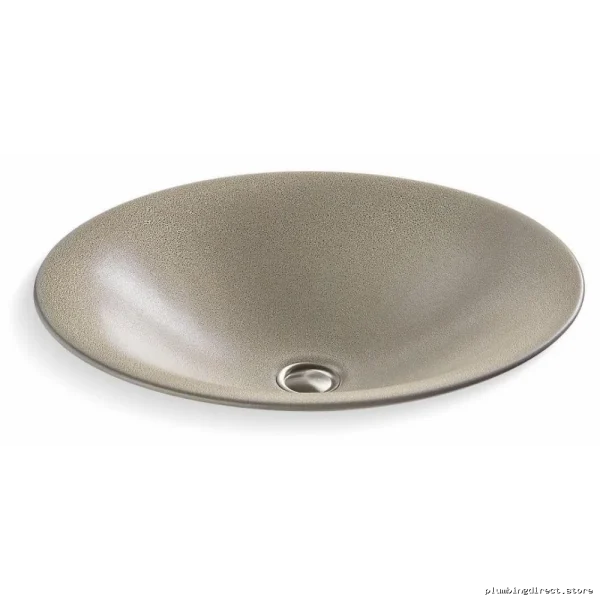 Kohler Oyster Pearl 77714-SSP Shagreen Carillon Round Vessel Sink for Bathroom - Image 3