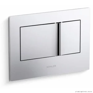 Kohler Polished Chrome Bevel Flush Plate for 2x4 In-Wall Actuator