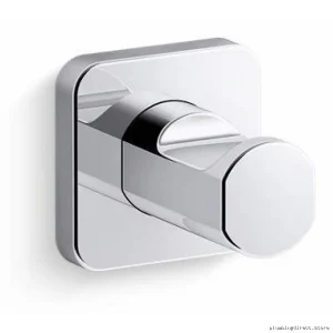 Kohler Polished Chrome Bathroom Robe Hook - Modern Design