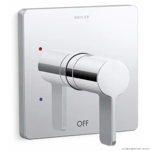 Kohler TS23501-4-CP Polished Chrome Parallel Rite-Temp Shower Valve Trim