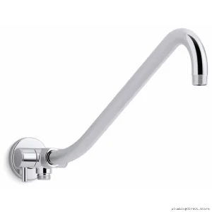 Kohler Polished Chrome 2-Way Diverter Shower Arm with Gooseneck Rainhead