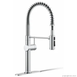 Kohler Polished Chrome Spring Pulldown Kitchen Faucet 22973-CP