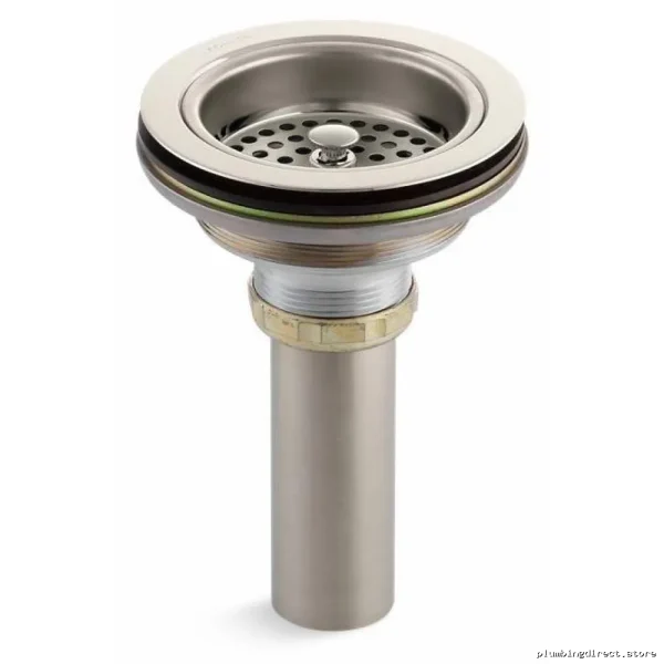 Kohler Polished Nickel Sink Drain & Strainer Combo with Tailpiece - Easy Install - Image 4