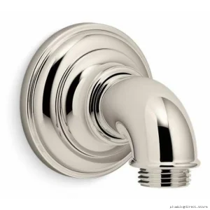 Kohler 72796-SN Polished Nickel Wall Supply Elbow - Stylish Artifact Design