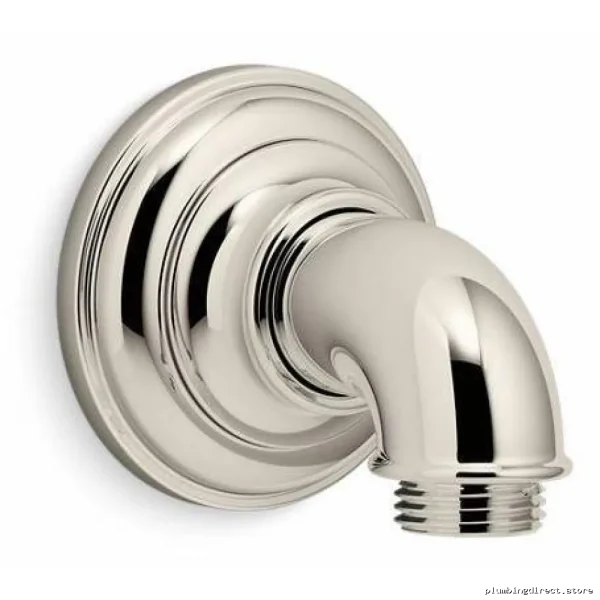 Kohler 72796-SN Polished Nickel Wall Supply Elbow - Stylish Artifact Design