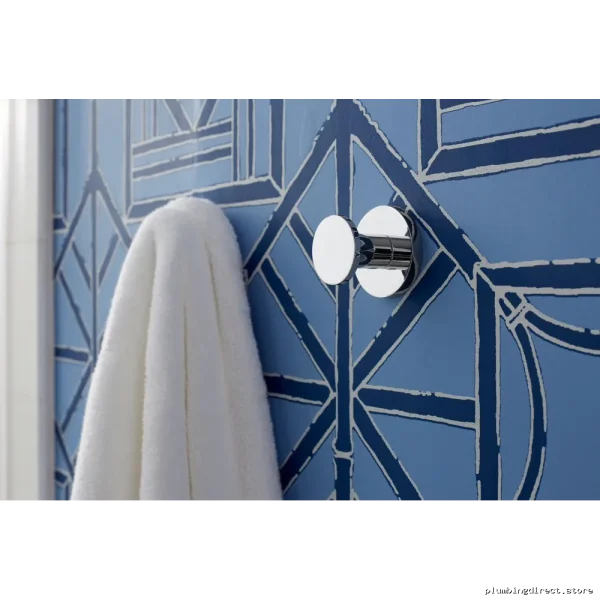 Kohler Purist Matte Black Robe Hook - Modern Bathroom Wall Mount - Image 2