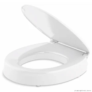 Kohler Quiet-Close Elevated Round Front Toilet Seat - White 25876-0