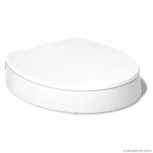 Kohler Quiet-Close Elevated Round Front Toilet Seat - White 25876-0 - Image 3