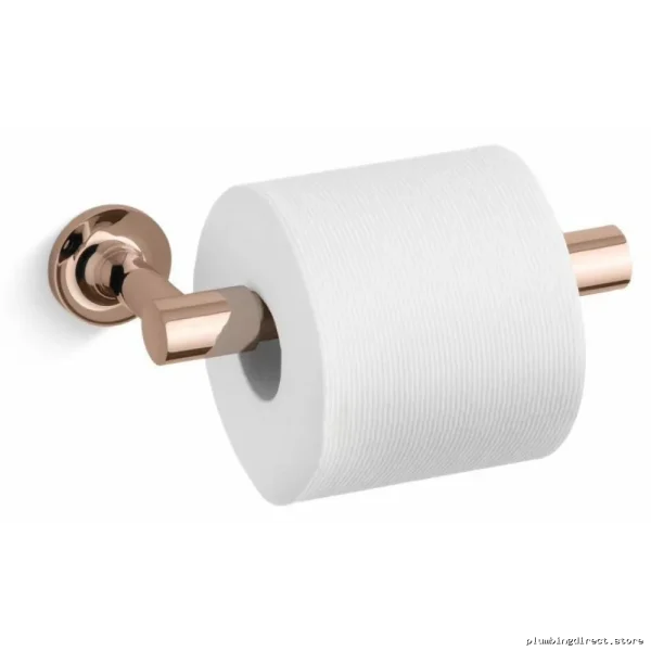 Rose Gold Pivoting Toilet Paper Holder with Easy Access - Kohler 14377-RGD - Image 2