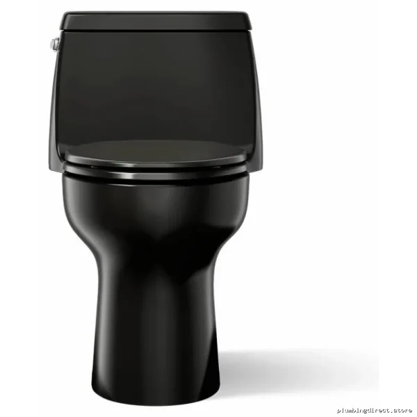 Kohler Santa Rosa Tall Elongated Toilet - Compact Design & Low-Flow Black - Image 2