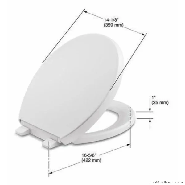 Kohler Silent Close Round Front Toilet Seat White