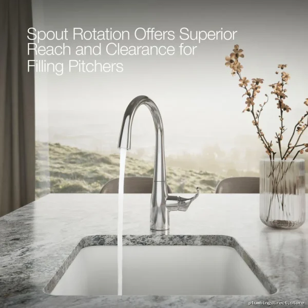 Kohler Simplice Bar Faucet Model #22034-CP in Polished Chrome - Image 4