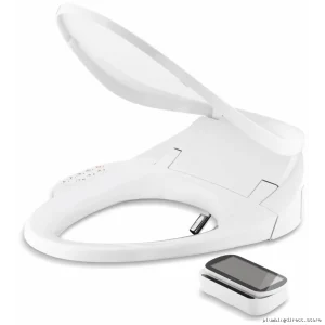 Kohler Elongated Smart Bidet Toilet Seat with PureWash Tech - White