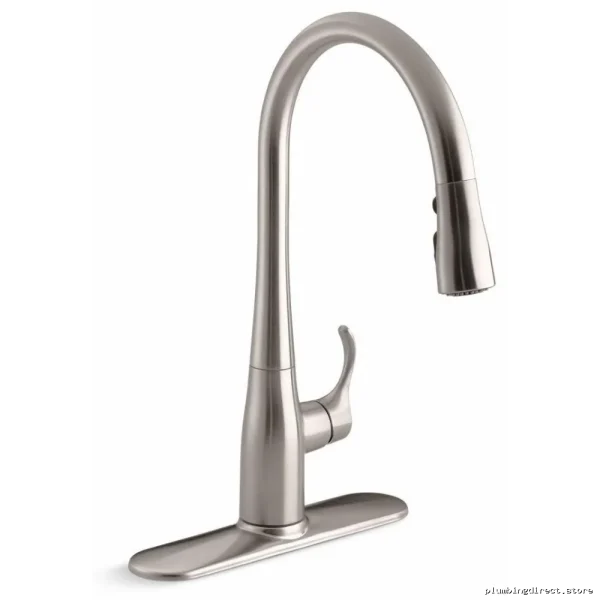 Kohler Stainless Steel Pull Down Kitchen Faucet with Sprayer 596-VS
