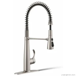 Kohler Stainless Steel Pull Down Kitchen Faucet with Spring Spray 22033-VS