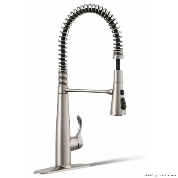 Kohler Stainless Steel Pull Down Kitchen Faucet with Spring Spray 22033-VS